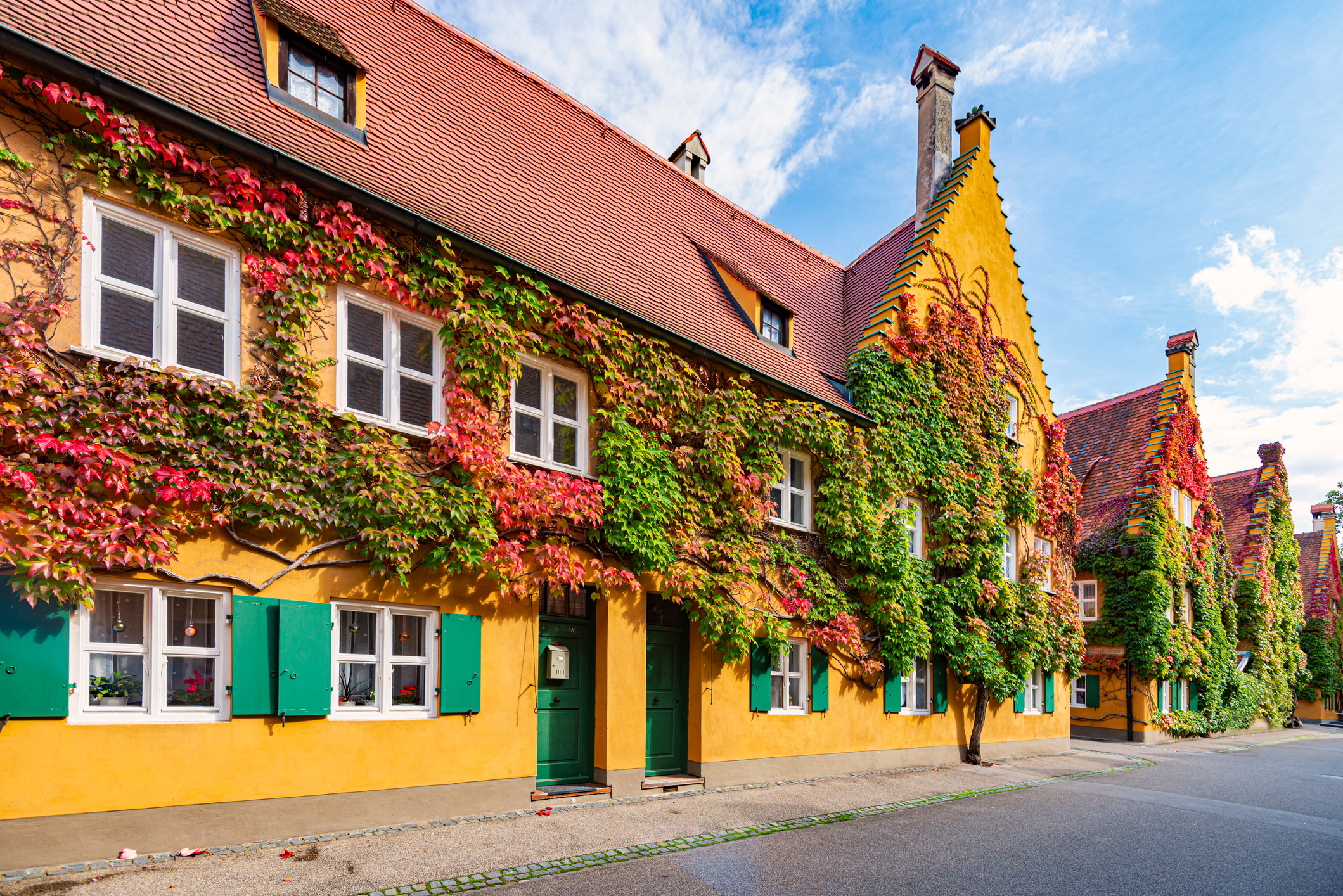 Augsburg Fuggerei Herbst